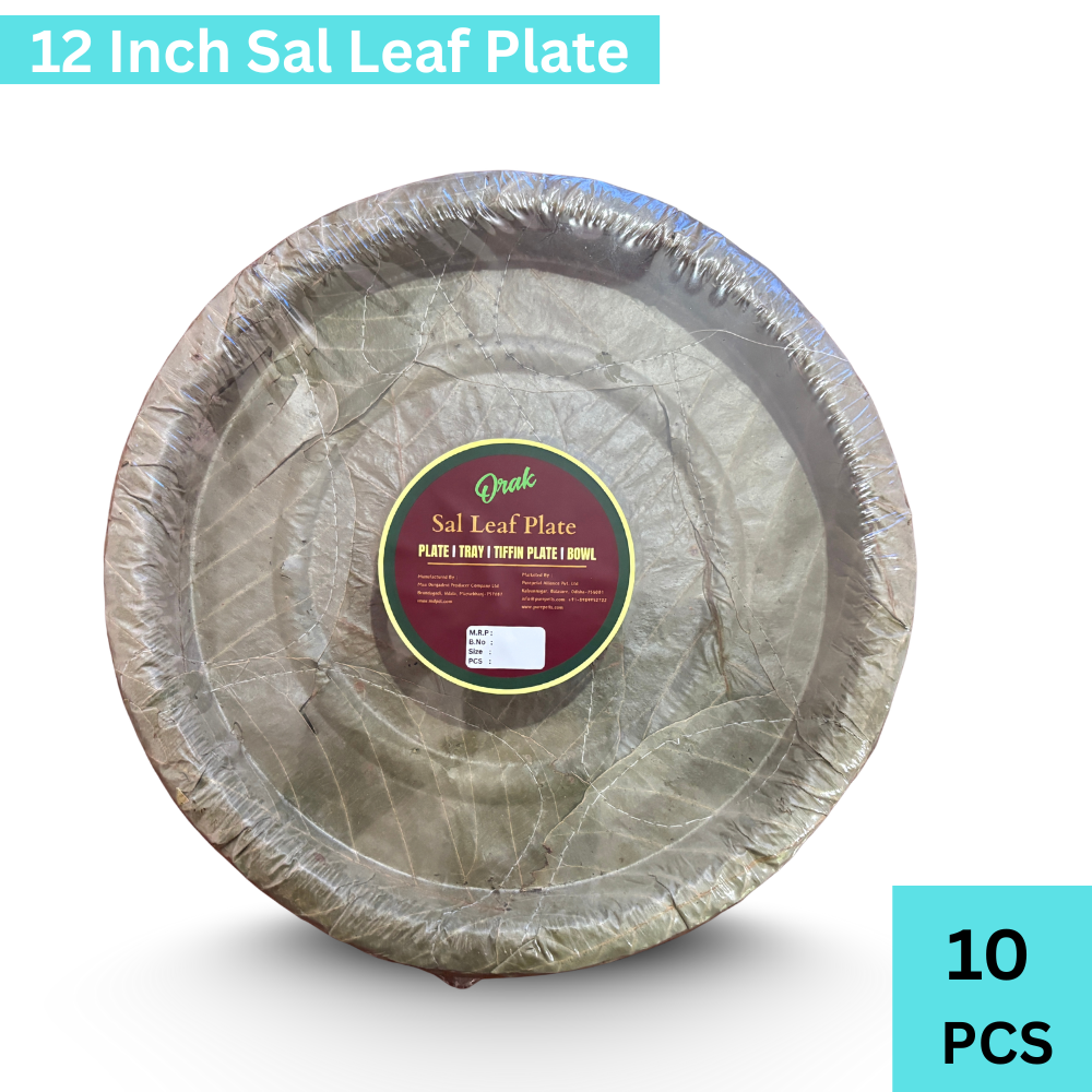 Bio Dispossables Sal Leaf Plate 12 Inch