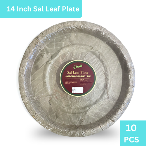 Bio Disposable Sal Leaf Plate 14 Inch