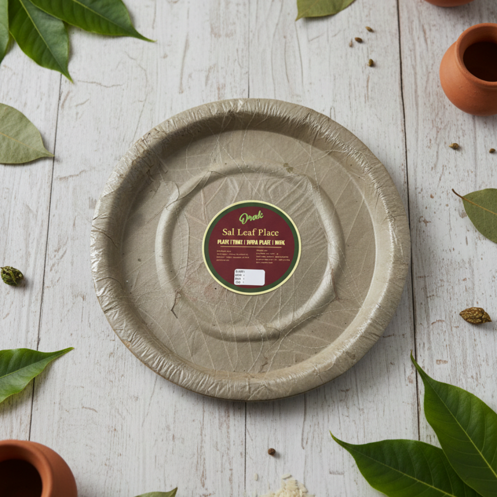 Bio Disposable Sal Leaf Plate 14 Inch